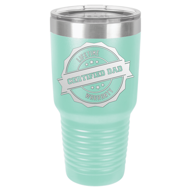 Lifetime Certified Dad Warranty 30oz Ringneck Tumbler